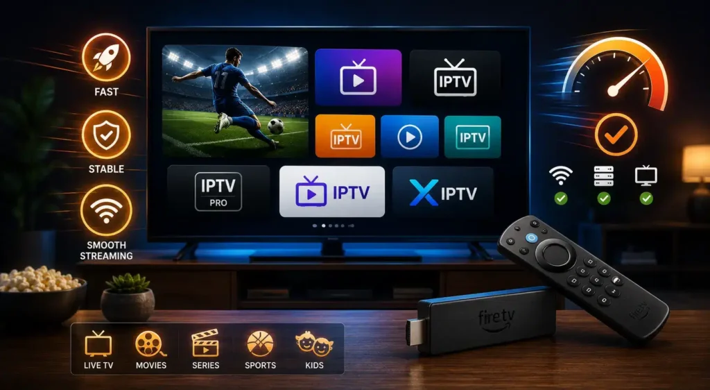 Looking for the Top IPTV for Firestick? Enjoy reliable HD and 4K streaming, premium channels, and nonstop entertainment now.